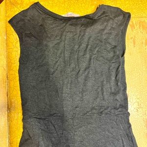 Gray Midi T-shirt dress. LOFT. Size S